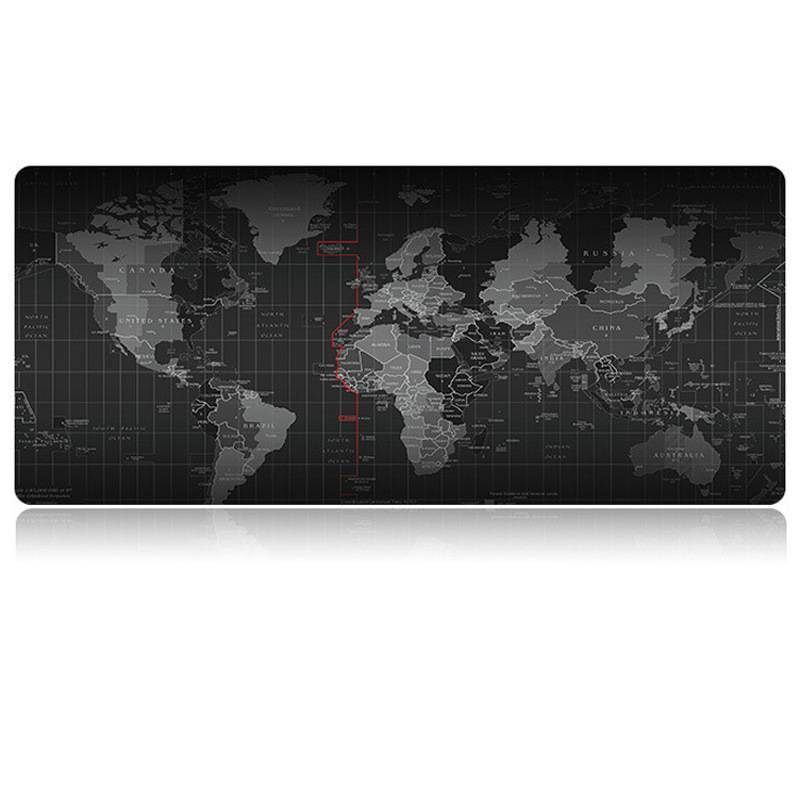 Extra Large Mouse Pad Old World Map Gaming Mouse pad Anti-slip with Locking Edge