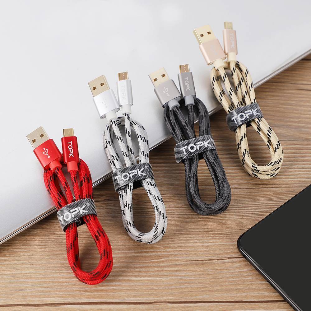 Micro USB Cable 2.4A / Fast Data Sync Charging Cable / Android Micro USB Phone Cable For Samsung Xiaomi LG