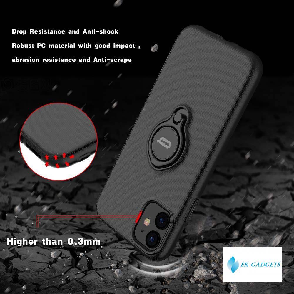 Anti-Scratch Shockproof Case for iPhone 11 Pro Max X XS XR XS MAX Cover with 360 Degree Rotation Ring Kickstand Car Magnetic