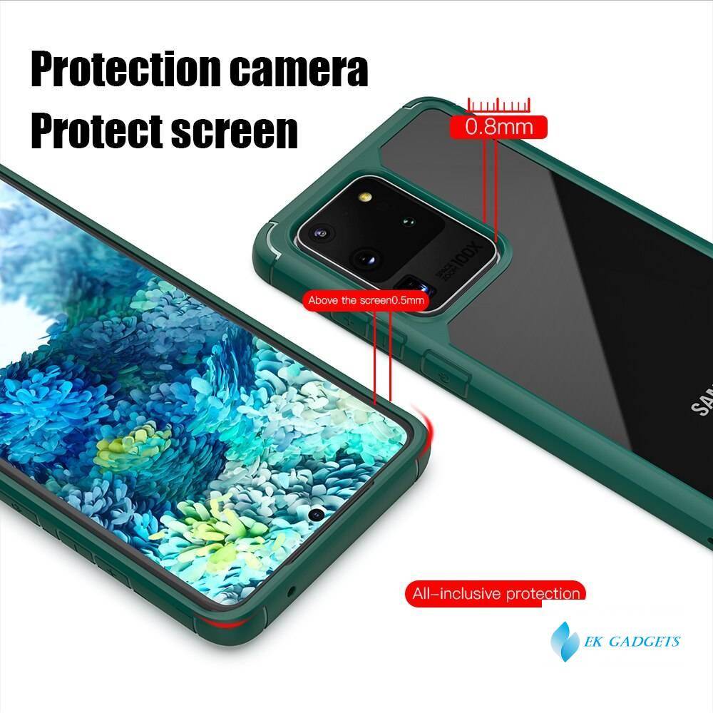 KEYSION Fashion Shockproof Case for Samsung Galaxy S20 S20 Plus S20 Ultra Transparent Silicone Phone Back Cover for Samsung S20+