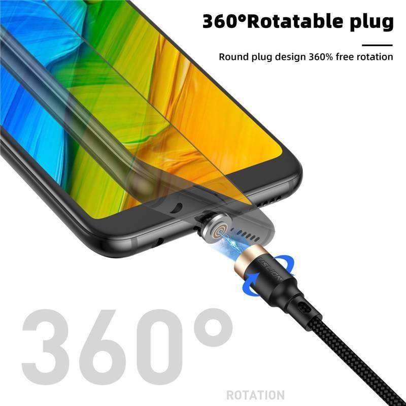 3A Magnetic Cable Fast Charging For iPhone Xs Max XR 8 7 6 6S Plus Micro USB Cable Type C Cable For Samsung Xiaomi Huawei
