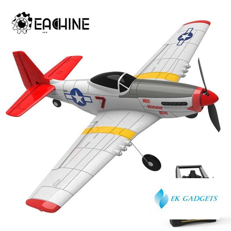 Eachine Mini P-51D EPP 400mm Wingspan 2.4G 6-Axis Electric RC Airplane Trainer 14mins Fight Time Fixed Wing RTF for Beginner