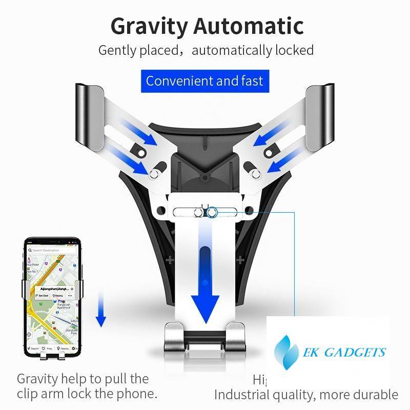 Gravity Car Phone Holder Air Vent Mount Mobile Phone Stand Holder For Car Cell Phone Holder Support Smartphone Voiture